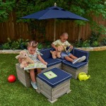 Mobilier Modular Copii Gradina - Canapea Coltar Fotoliu sectional cu Umbrela Navy Bulmarin Kidkraft Mobilier Modular Copii Gradina - Canapea Coltar Fotoliu sectional cu Umbrela Navy Bulmarin Kidkraft